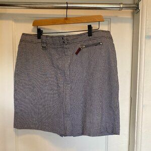 Vintage Cotton Checked Gingham Skort